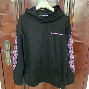 Chrome Hearts black zip-up hoodie